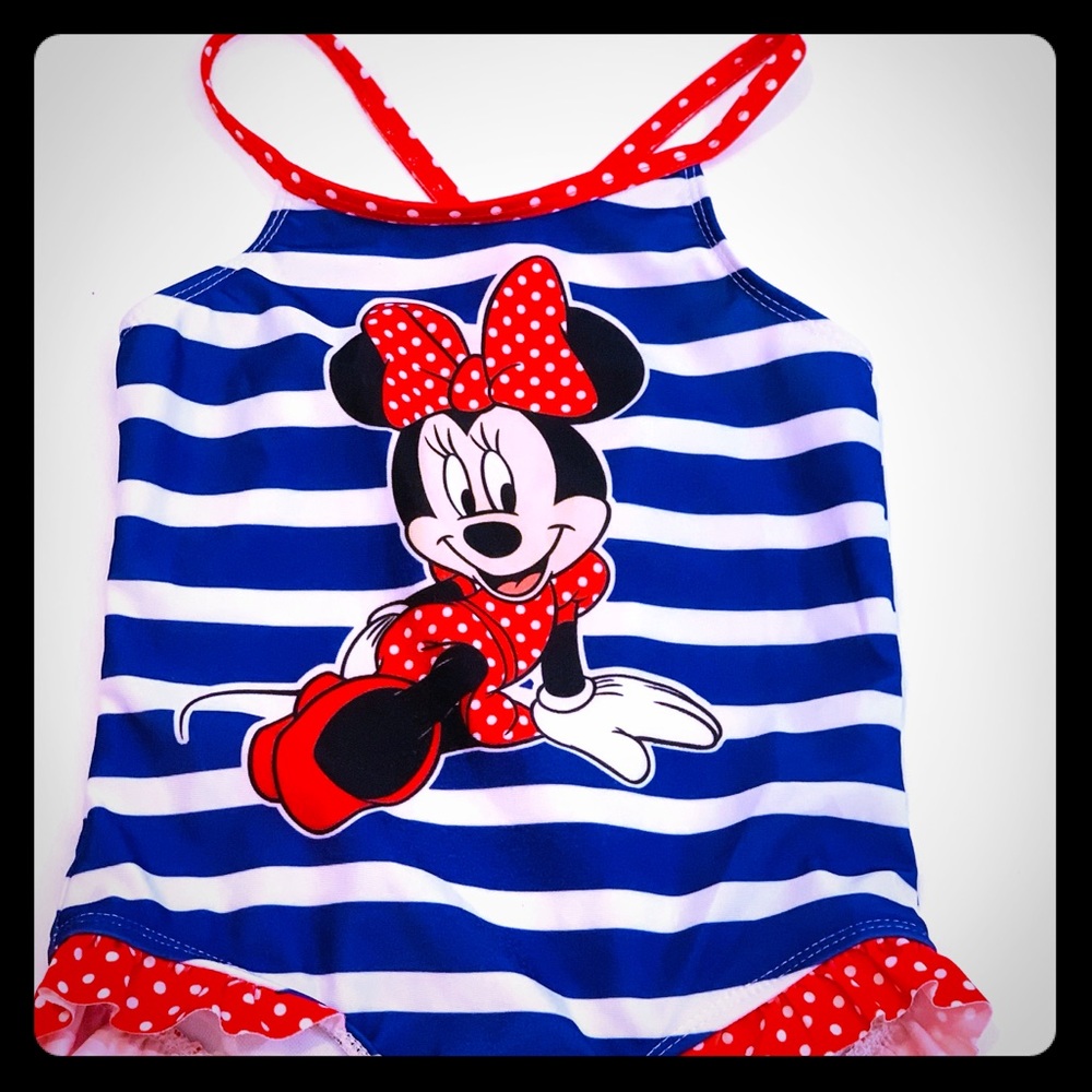 Disney Minnie Mouse Bathing Suit.Nearly New. 5T ♥️